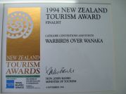 94 Tourism Award